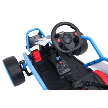 Gokart na akumulator dla dzieci TORNADO z Funkcją Driftu Niebieski DM-108